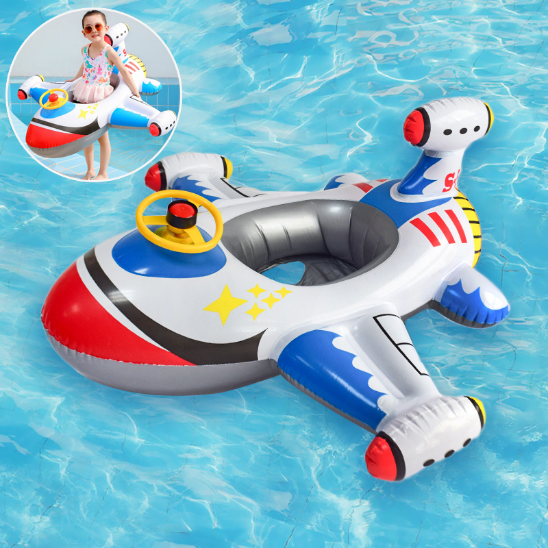 Pool Float Ring Inflatable - Bebek Yüzme Daire Uçak Şamandıra Havuzu