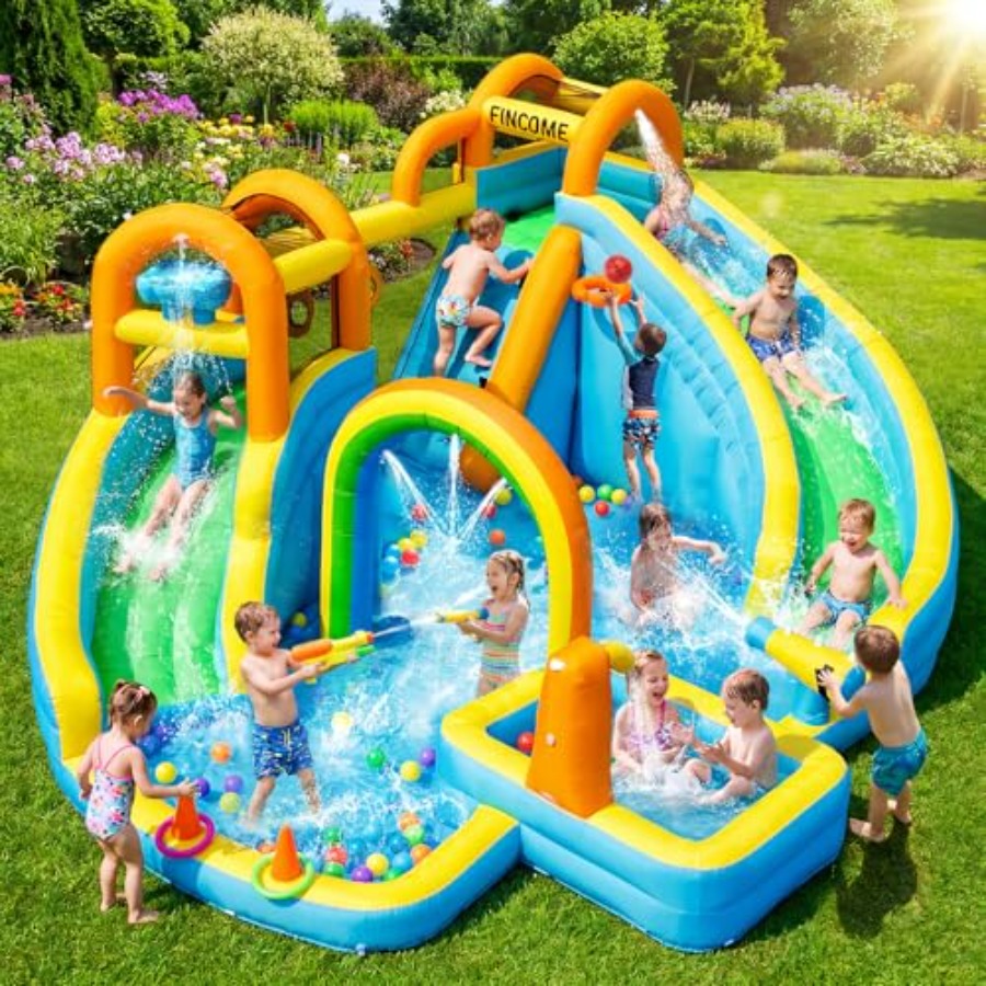 Water Slide Inflatable - Çocuklar için arka bahçe açık şişme