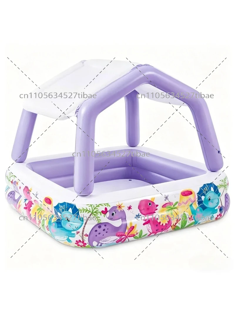 Water Slide Inflatable - Şişme Gökkuşağı Çocuk Havuzu Kaydıraklı Aile