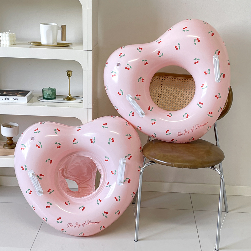 Pool Float Ring Inflatable - 1 adet kiraz yüzme simidi şişme