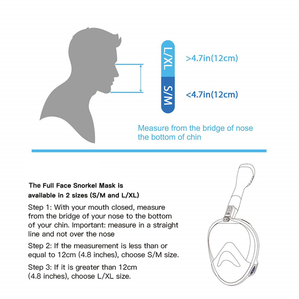 Yetişkinler ve Gençler için Ta - Snorkel Mask Full Face incelemesi ve fiyatı