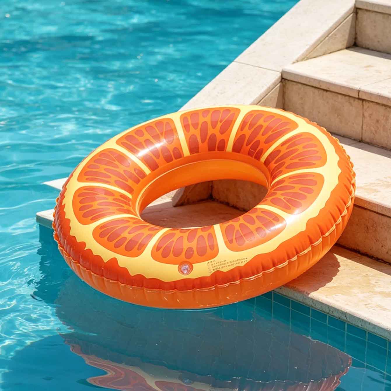1 adet turuncu dilim şişme yüz - Pool Float Ring Inflatable incelemesi ve fiyatı