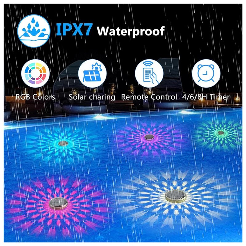 X16A YENİ-Yüzer Güneş Enerjili - Pool Light Solar Rechargeable incelemesi ve fiyatı
