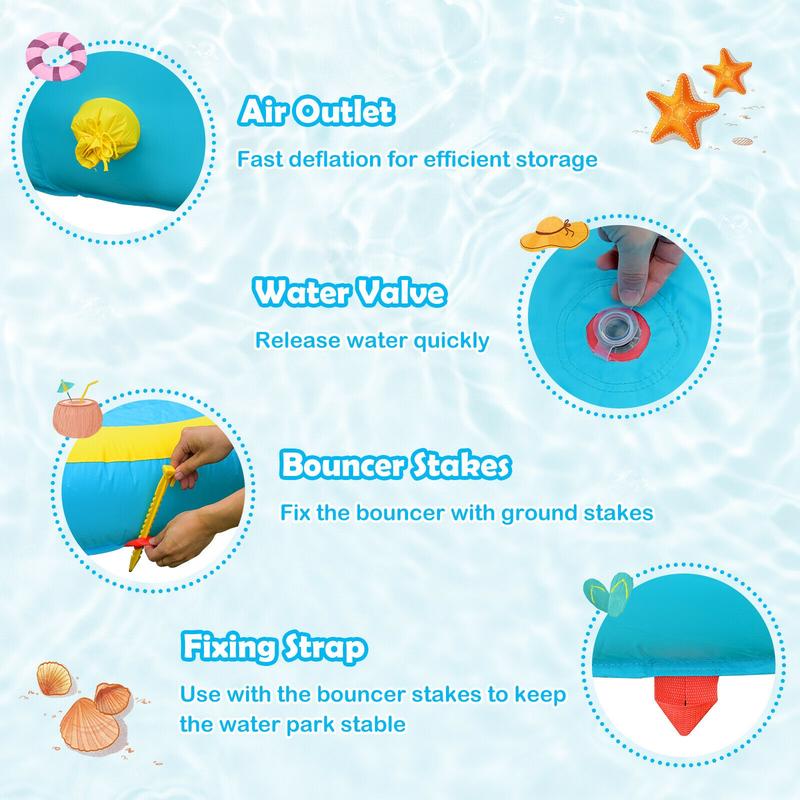 Şişme Su Parkı Zıplama Evi, Çi - Water Slide Inflatable incelemesi ve fiyatı