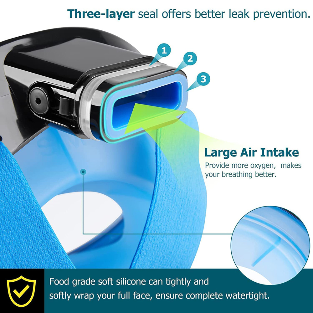 Yükseltilmiş Solunum Sistemi i - Snorkel Mask Full Face incelemesi ve fiyatı