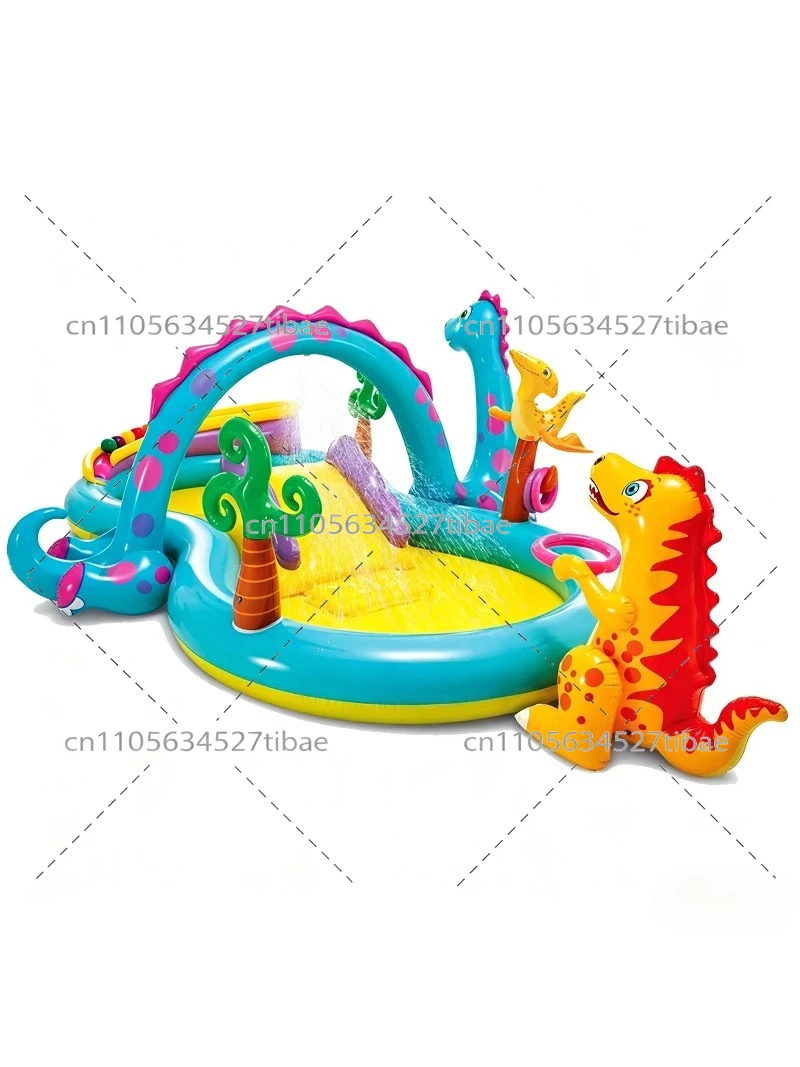 Şişme Gökkuşağı Çocuk Havuzu K - Water Slide Inflatable incelemesi ve fiyatı