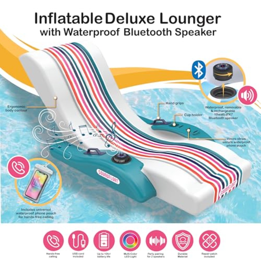 Bluetooth IPX7 Su Geçirmez Hop - Pool Lounger Inflatable incelemesi ve fiyatı