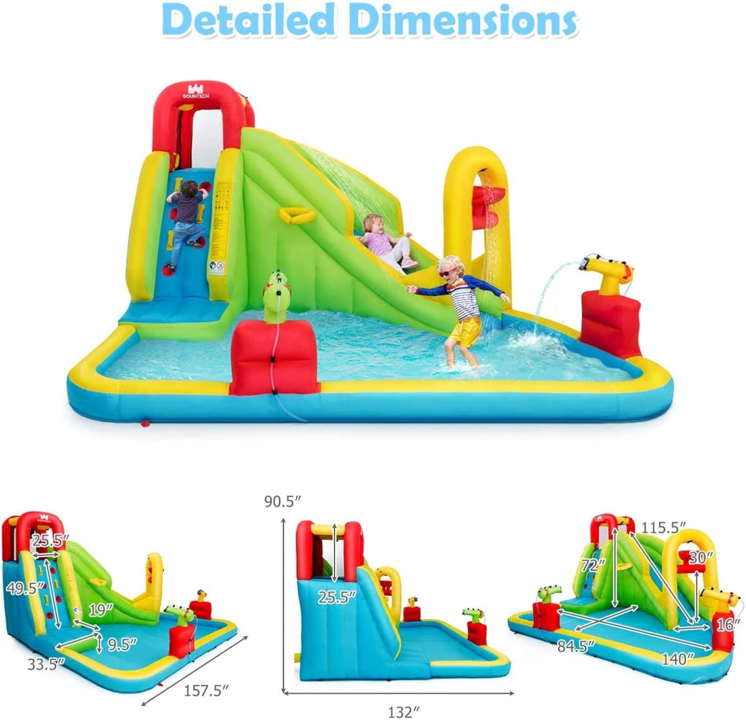 Çocuklar için Mega Şişme Su Pa - Water Slide Inflatable incelemesi ve fiyatı
