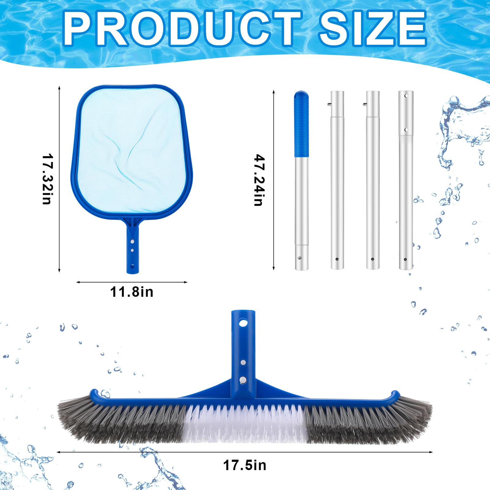 3 Parçalı Havuz Temizleme Seti - Pool Skimmer Net incelemesi ve fiyatı
