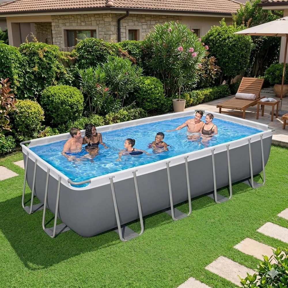 Dikdörtgen Metal Çerçeveli Yer - Pool Ladder Above Ground incelemesi ve fiyatı