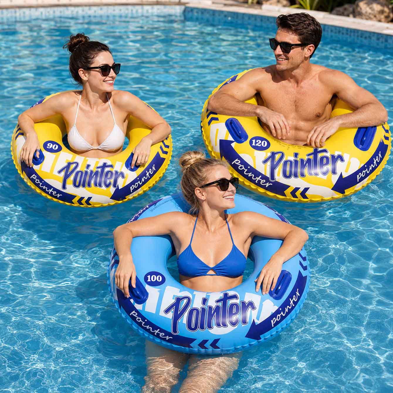 1 adet şişme yüzme simidi kulp - Pool Float Ring Inflatable incelemesi ve fiyatı